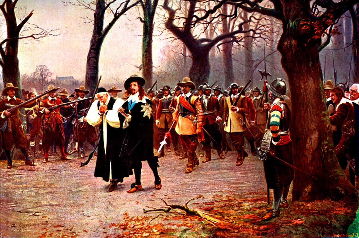 Charles I på vei til å bli henrettet av Unbekannter Künstler