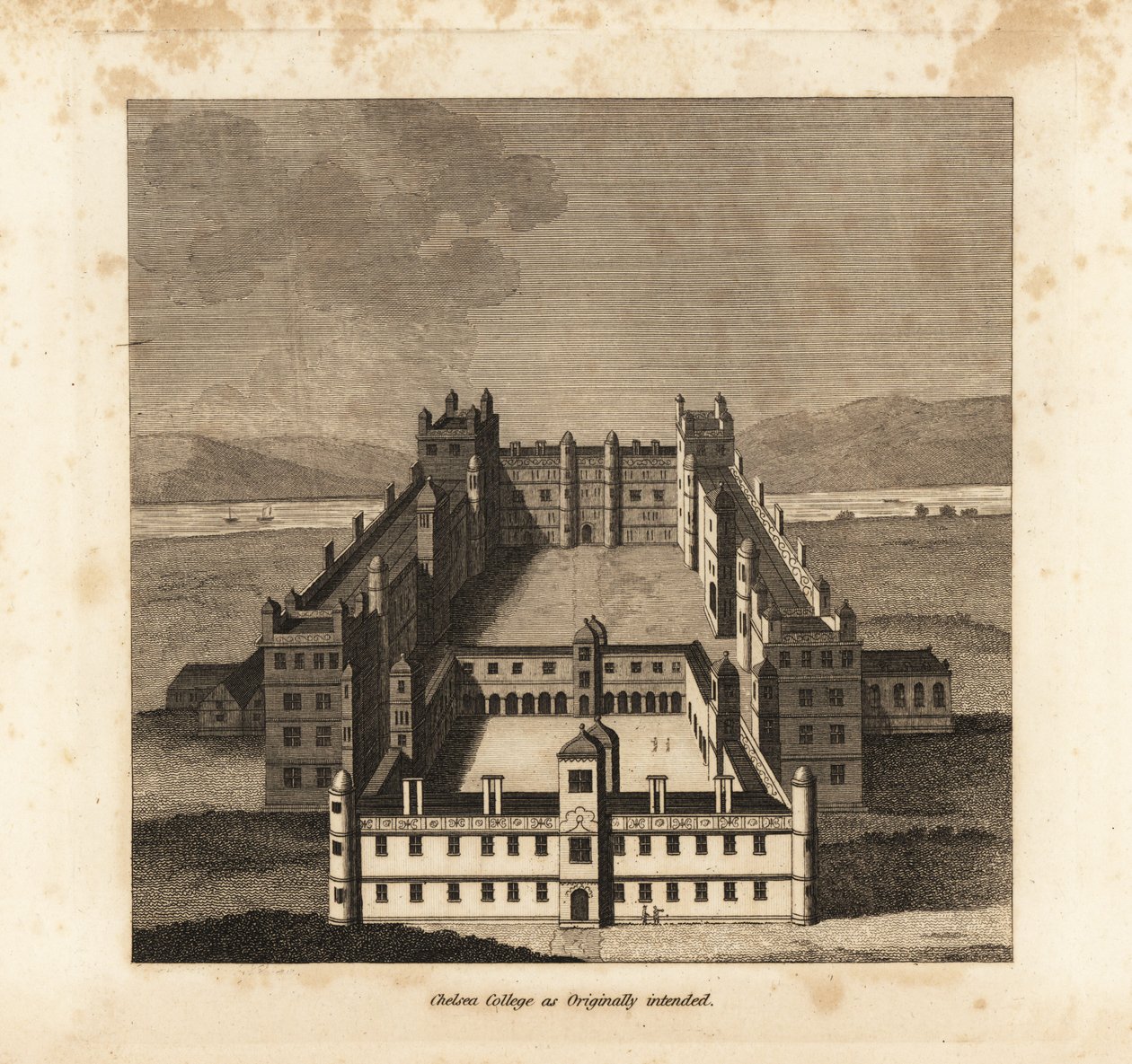 Chelsea College som opprinnelig ment av King James I av Unbekannt