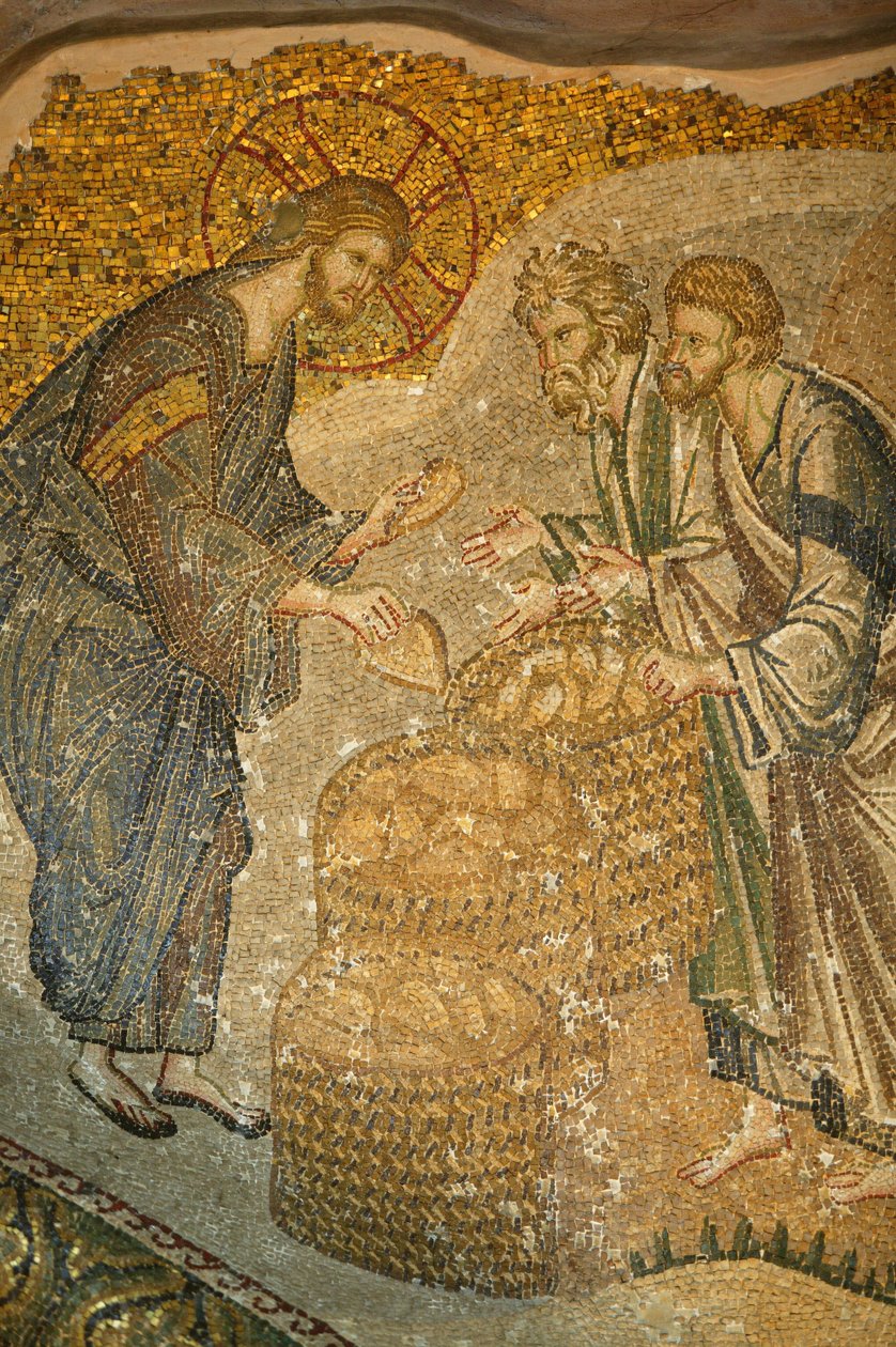 Church of St. Saviour of Chora. Jesus og brødet Istanbul Turquie av Unbekannt