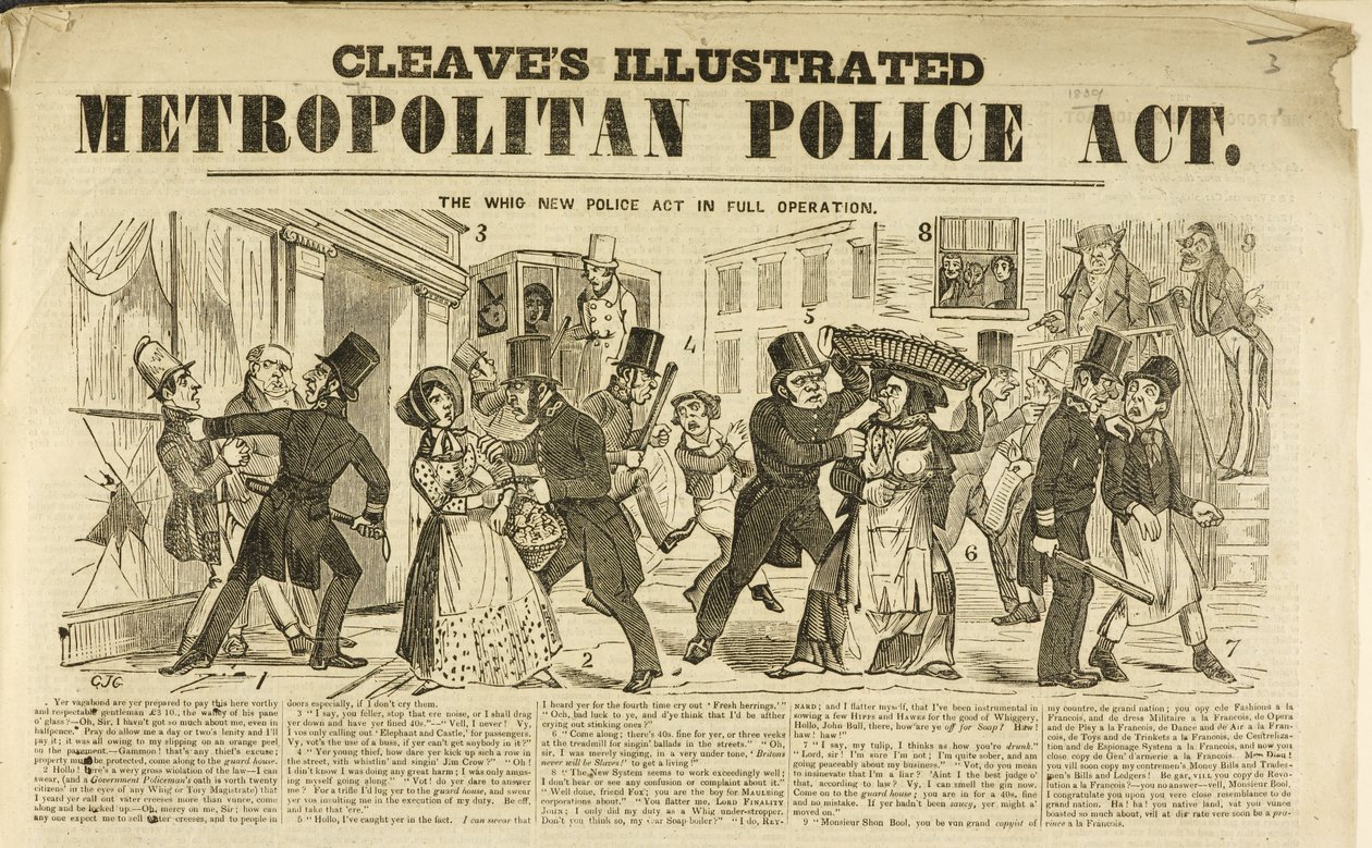 Cleaves Illustrated Metropolitan Police Act av Unbekannter Künstler