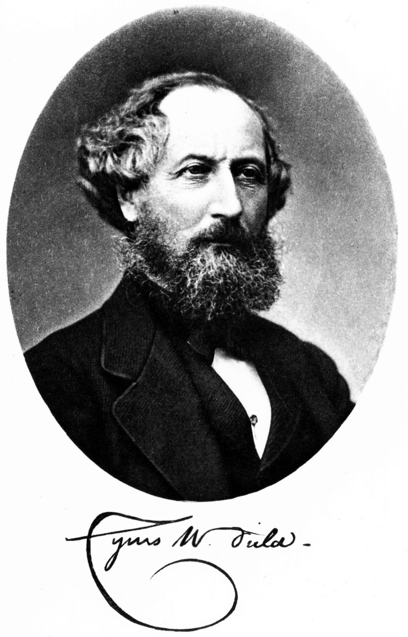 Cyrus W Field , amerikansk finansmann og gründer, ca 1875 av Unbekannt