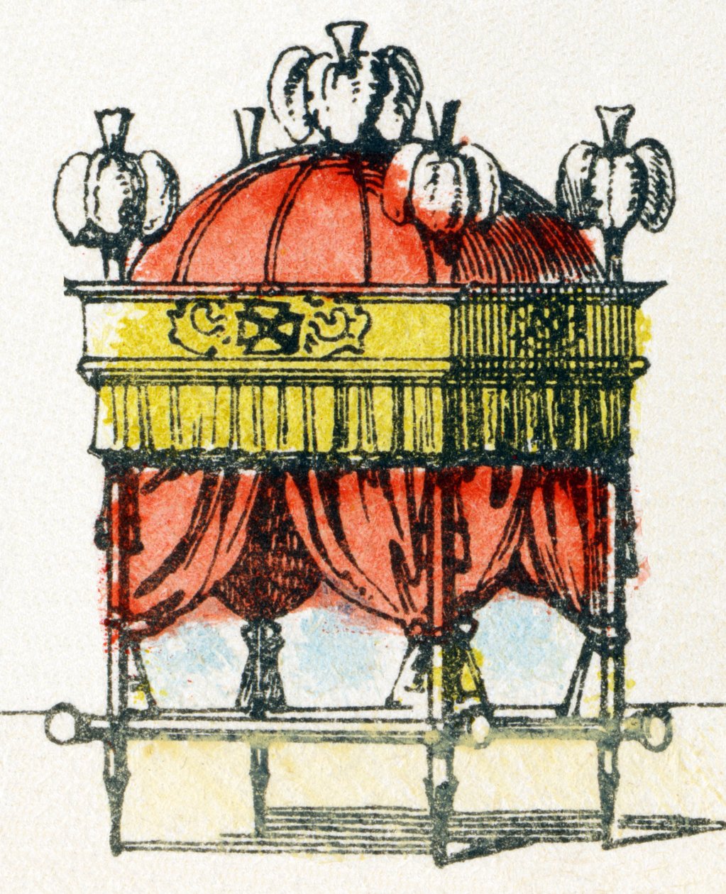 D - Dais - Alfabet - barneunderholdning - Bildeepinal, populær serie ca. 1890 (illustrasjon) av Unbekannt