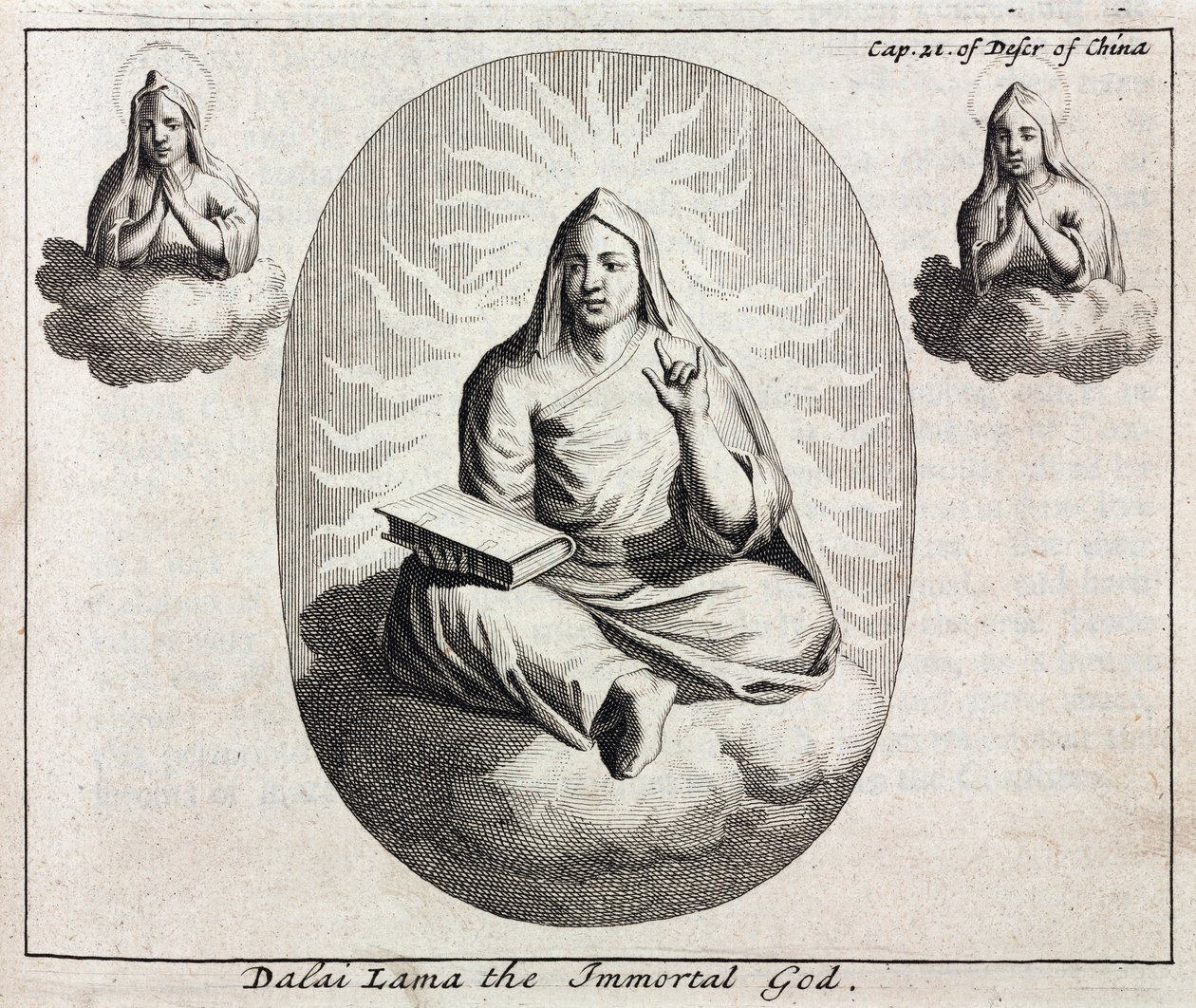 Dalai Lama den udødelige Gud, ca 1700 av Unbekannt