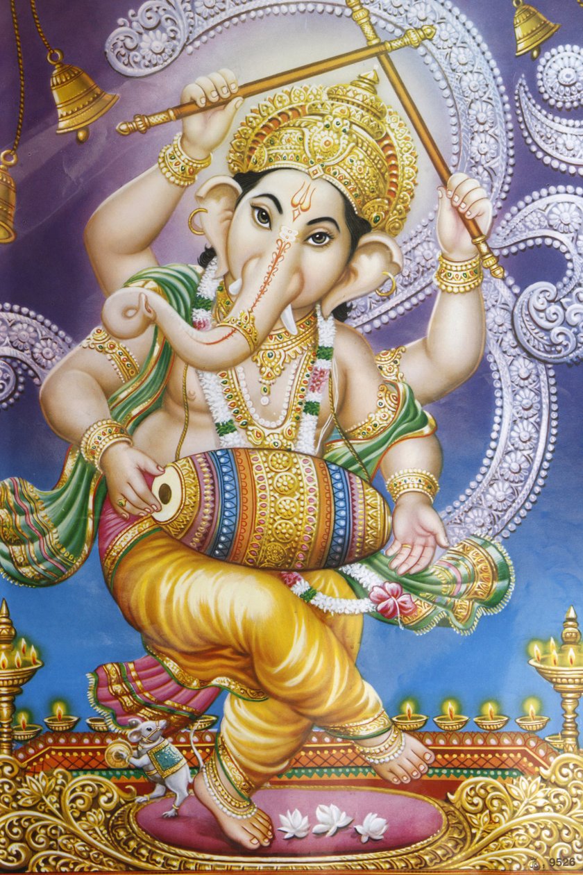 Dansende Ganesh-bilde, Rishikesh, India av Unbekannt