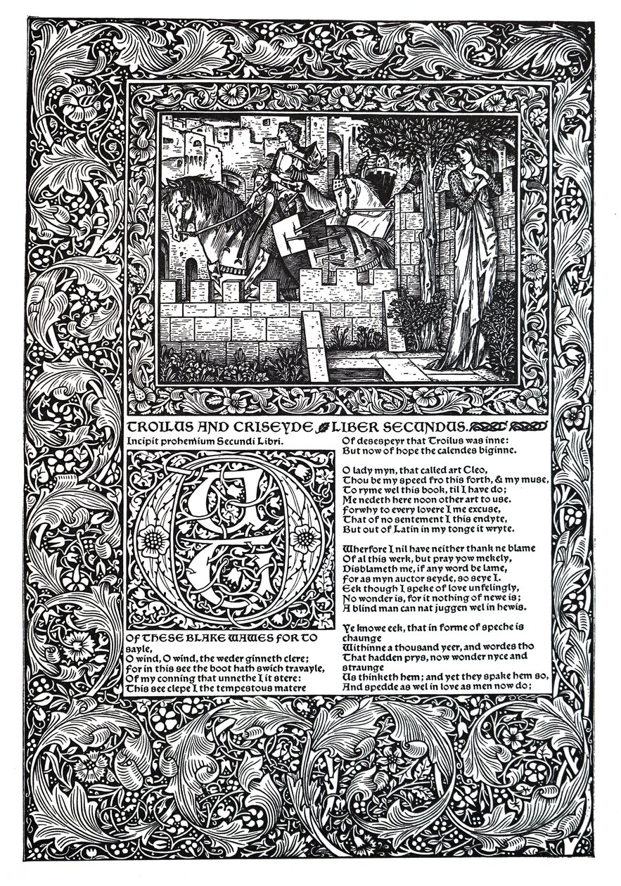 Dekorativt dikt av Geoffrey Chaucer av Unbekannt