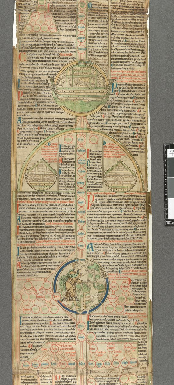 Detalj av en rundell fra Peter av Poitiers, Compendium historiae in genealogia Christi (Parchment) av Unbekannter Künstler