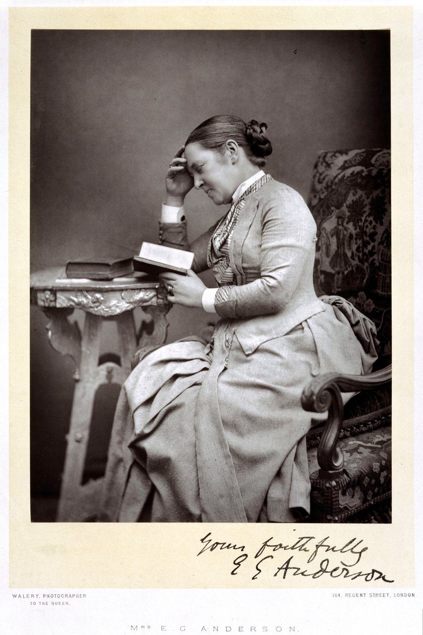 Elizabeth Garrett Anderson, lege, ca 1880-tallet av Unbekannt