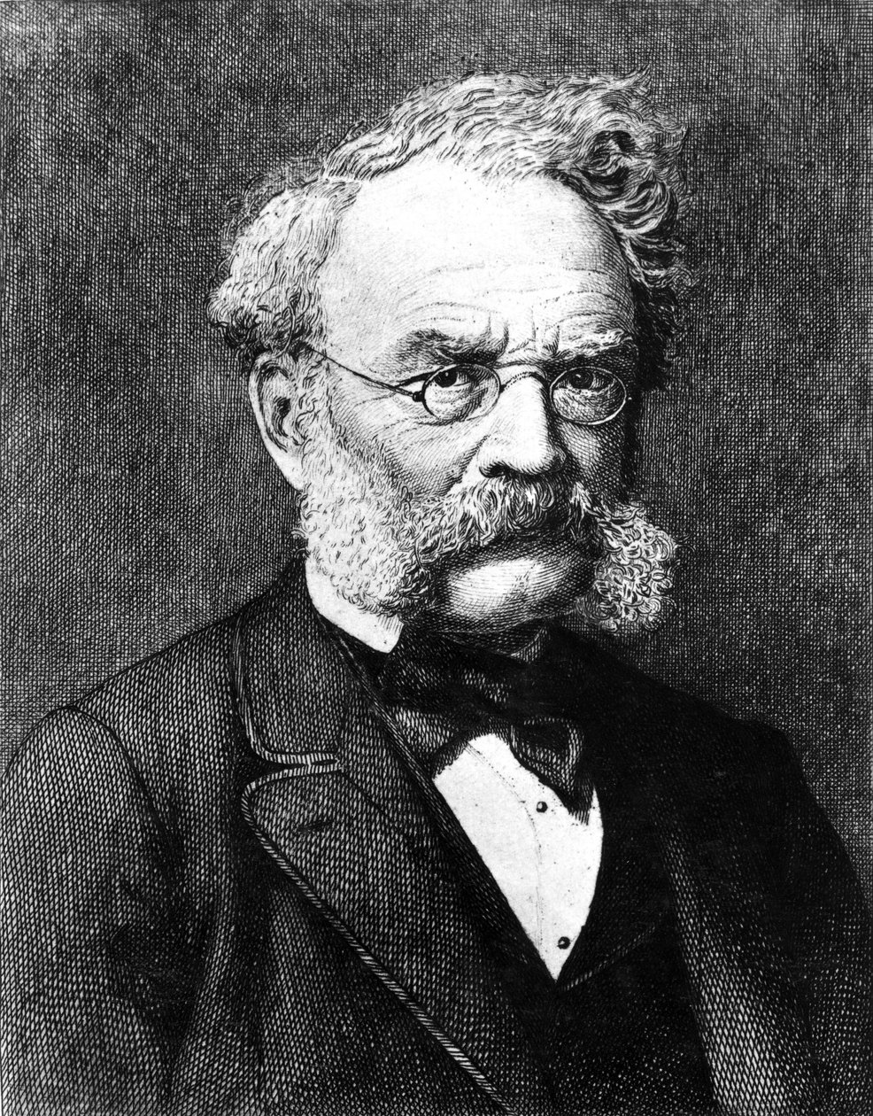 Ernst Werner von Siemens , tysk elektroingeniør og oppfinner, ca 1880 av Unbekannt