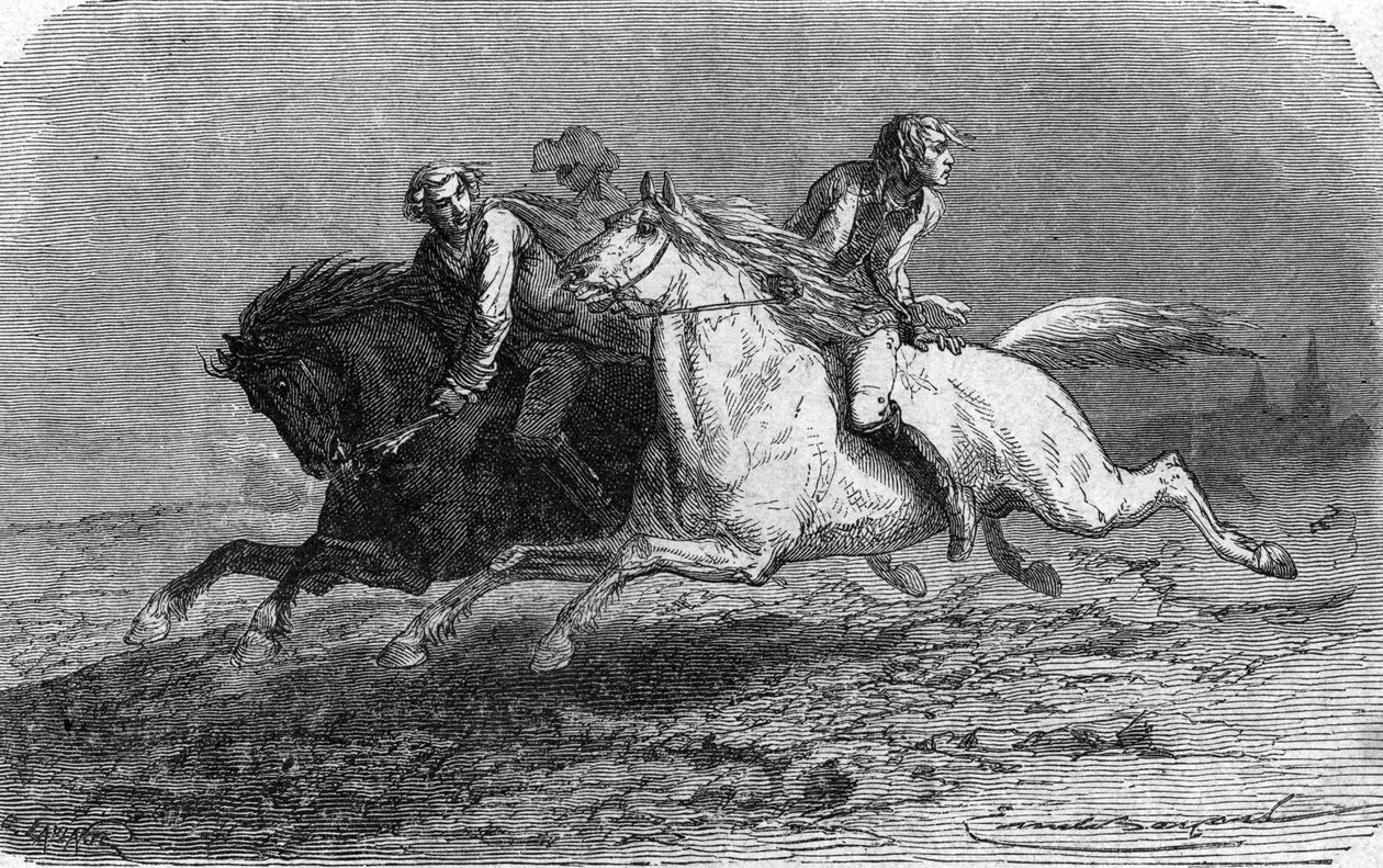 Flukt fra Frederic de Trenck fra festningen Glatz i Polen (1746) av Unbekannter Künstler