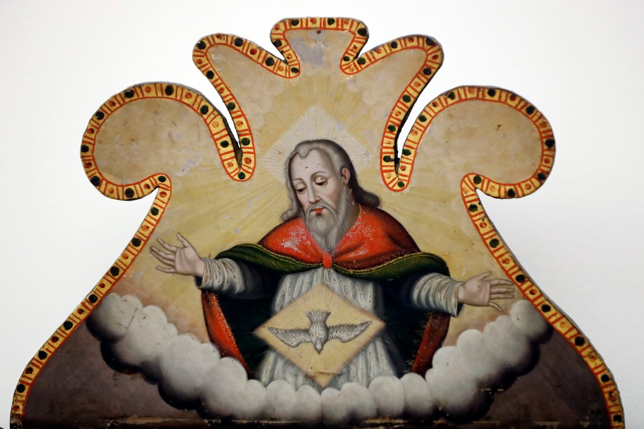 Evora museum. Jesus og Den Hellige Ånd. Portugal. av Benjamin Baud