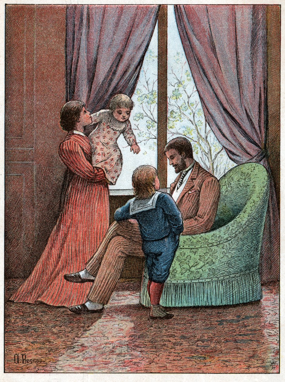 Borgerlig familie. Middelklassefamilie. av Nicolas Liez