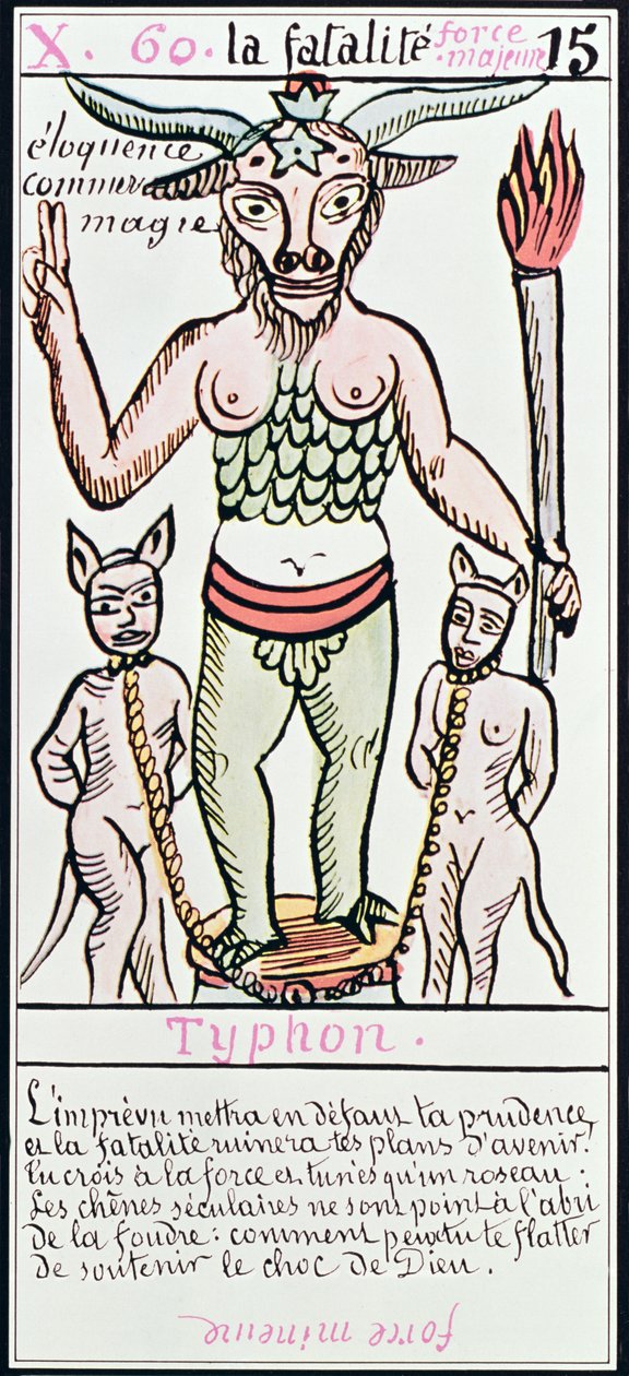 Skjebne, tarotkort, fransk av Unbekannt