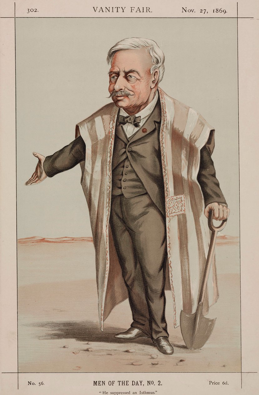 Ferdinand de Lesseps , fransk diplomat og ingeniør av Unbekannt