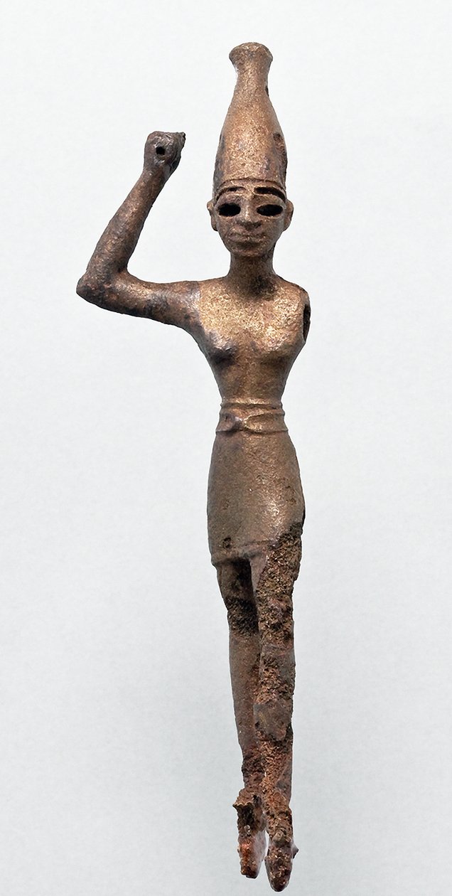 Figur av guden Baal, Megiddo, 1300-1200 f.Kr av Unbekannt
