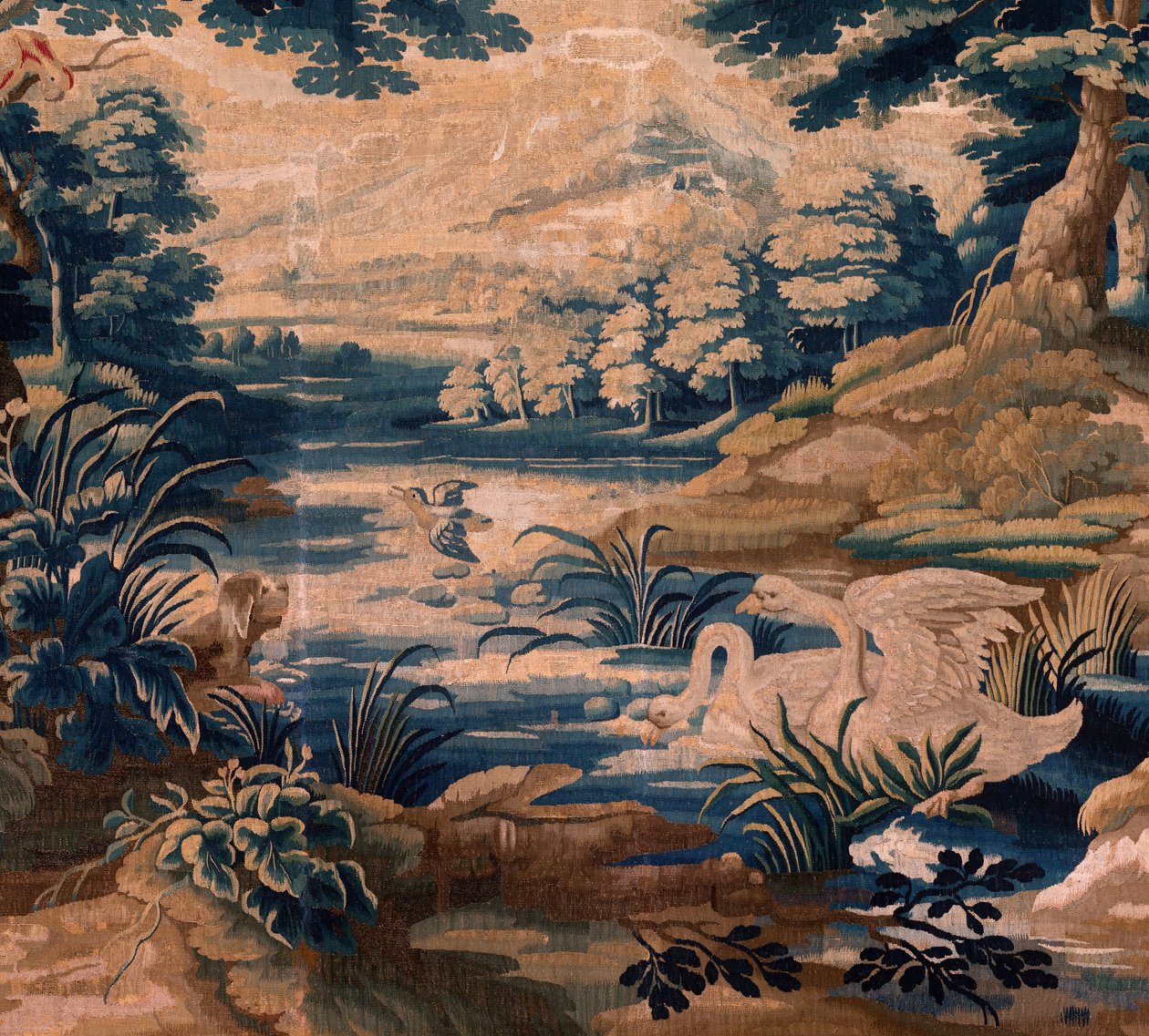 flamsk billedvev. Så kalt Verdure. Atelier i Oudenaarde. 340x451 cm. Inv 00020. av Alec Hunter