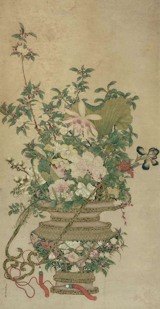 Flowers of the Four Seasons, Qing-dynastiet, 1700-1900-tallet av Unbekannt