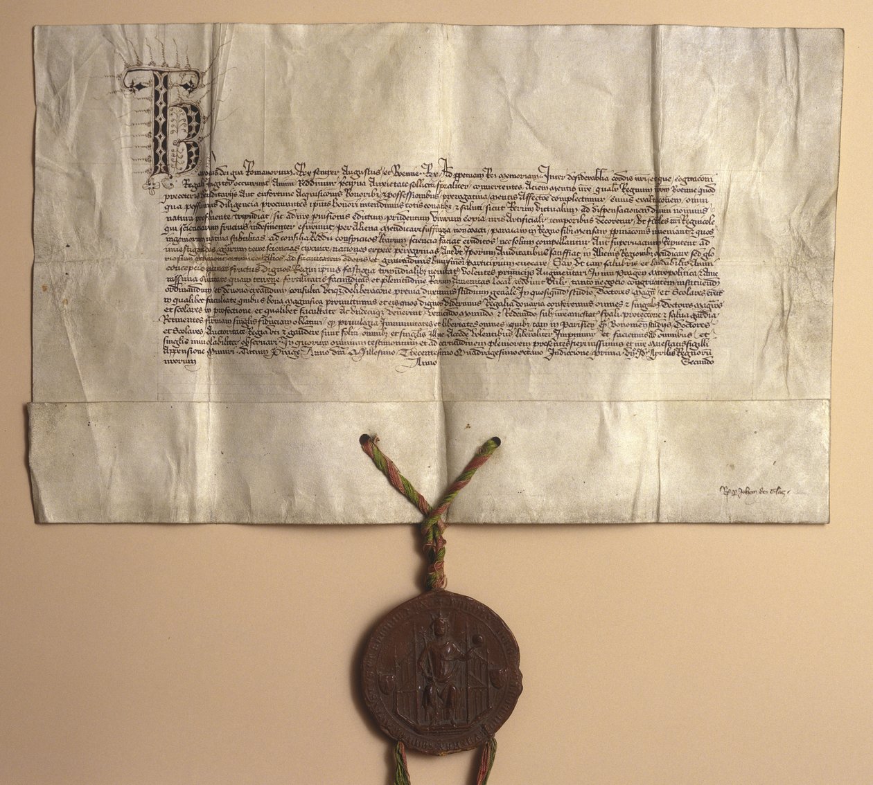 Foundation Charter of Charles University (blekk på papir) av Unbekannt