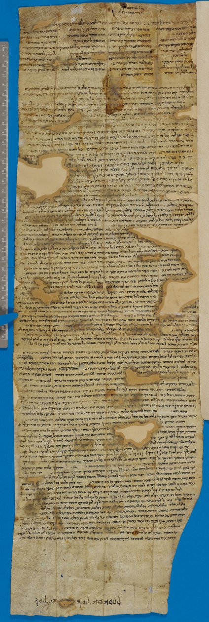 Fragment av et anbefalingsbrev for Reuben ben Isaac, verso av Unbekannter Künstler