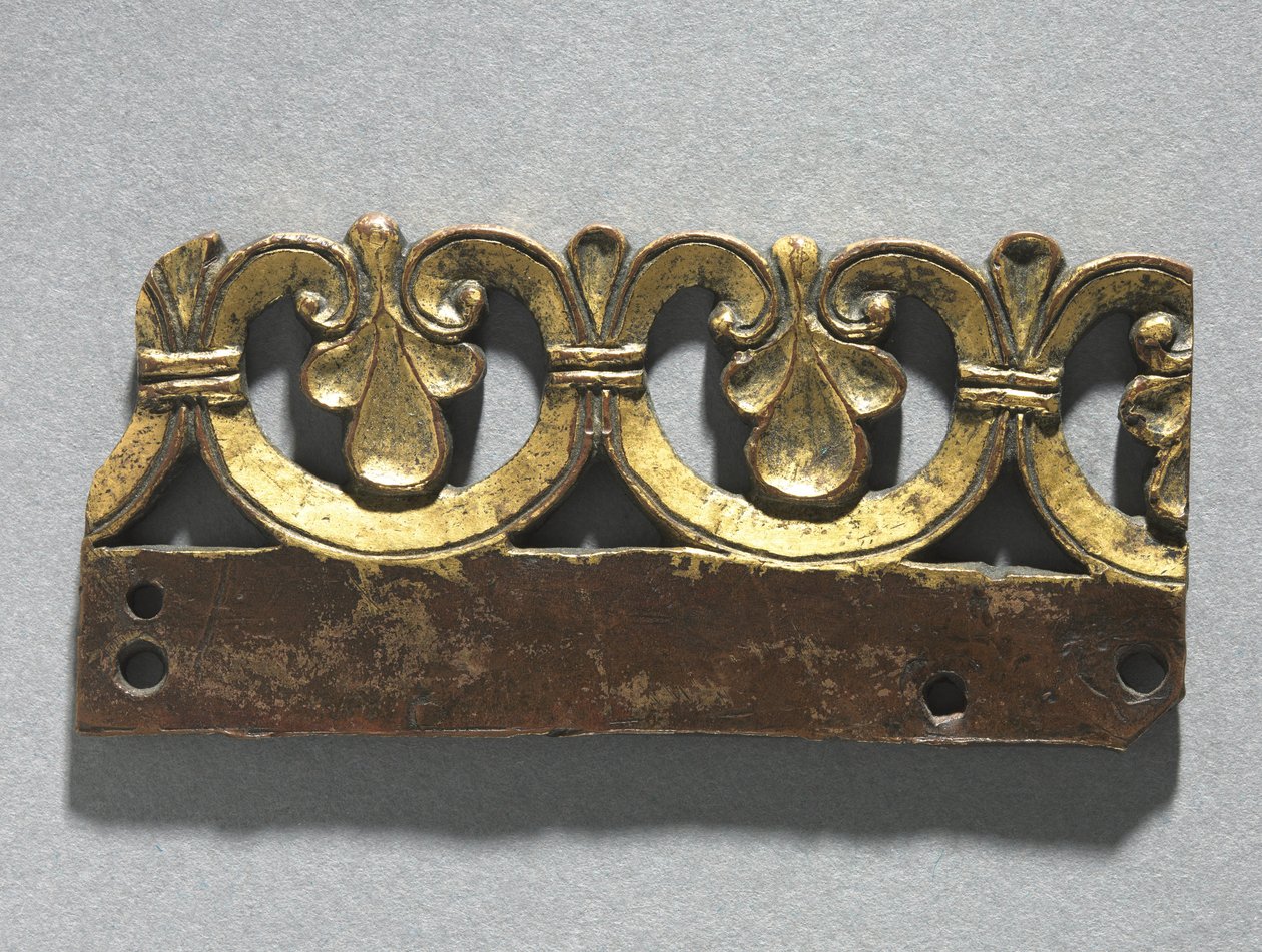 Fragment av et dekorativt emblem fra et relikvieskrin, ca. 1165-1180 av Unbekannt