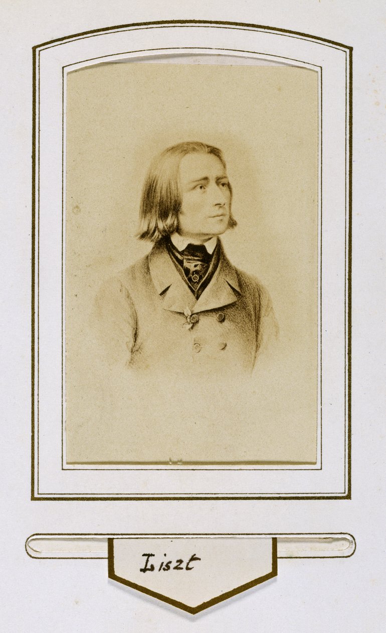 Franz Liszt da han var ung av Unbekannter Künstler