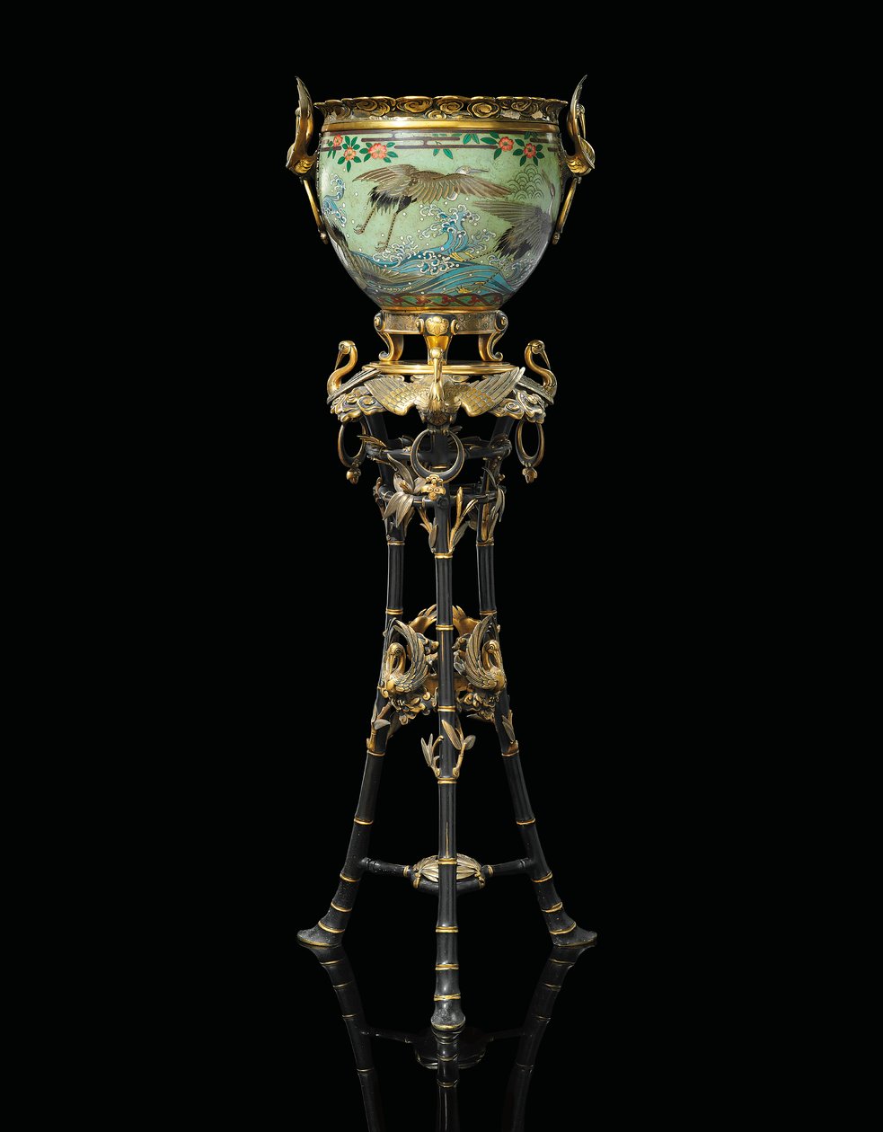 Fransk "Japonisme" Jardiniere-on-Stand, 1874 av Unbekannt