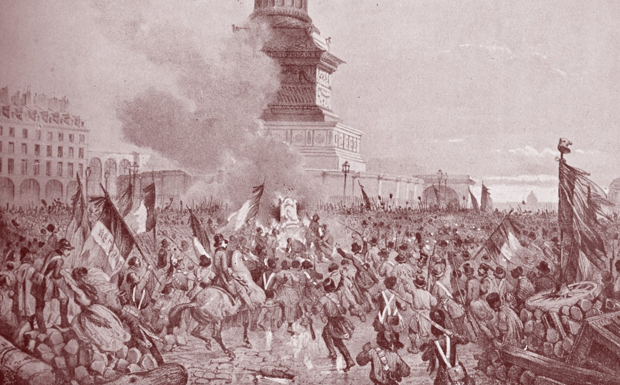 Den franske revolusjonen av 1848 (gravering) av Nicolas d