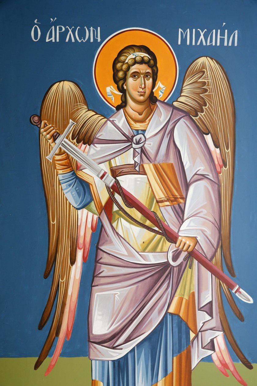 Freske som viser erkeengelen Saint Michael, 20150511, Kypros av Unbekannt