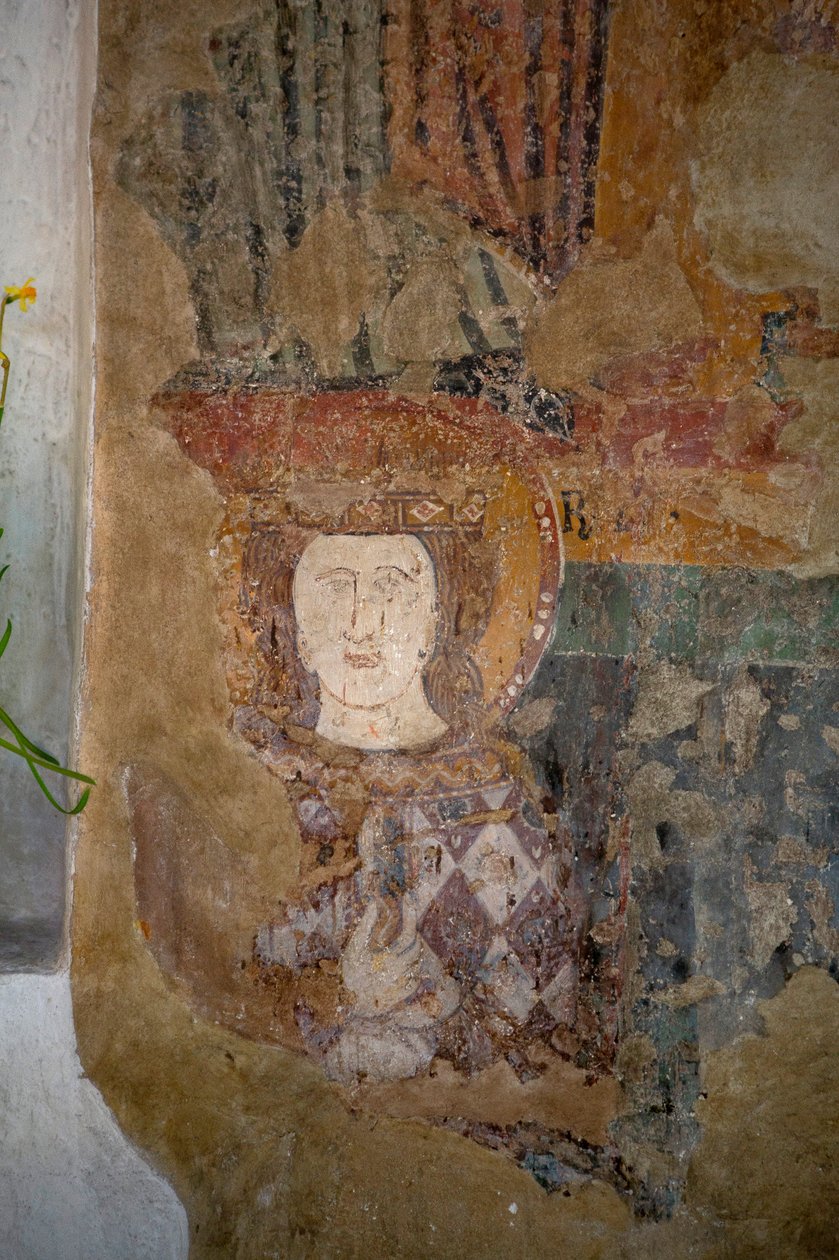 Freskomaleri i Santa Maria Assunta-kirken, Arqua Petrarca, Veneto, Italia (bilde) av Leopold Blonder