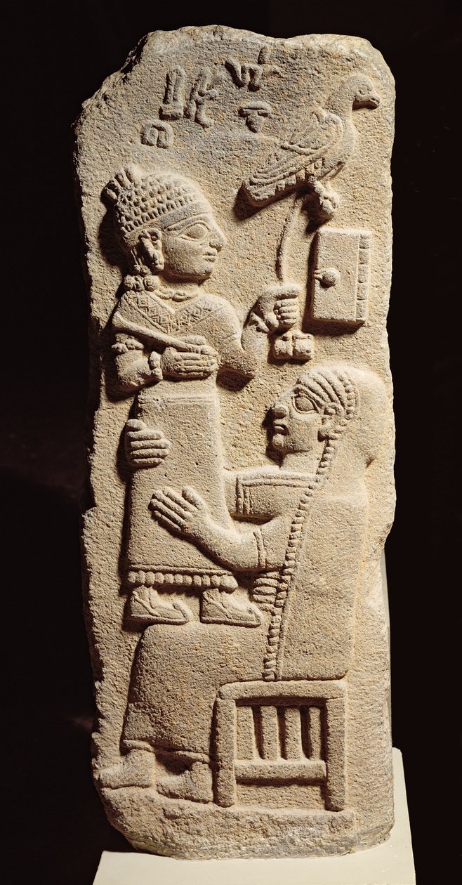 Begravelsesstele til skriveren Tarhunpijas, nyhetittisk periode, ca. 800–700 f.Kr. (basalt) av Unbekannt