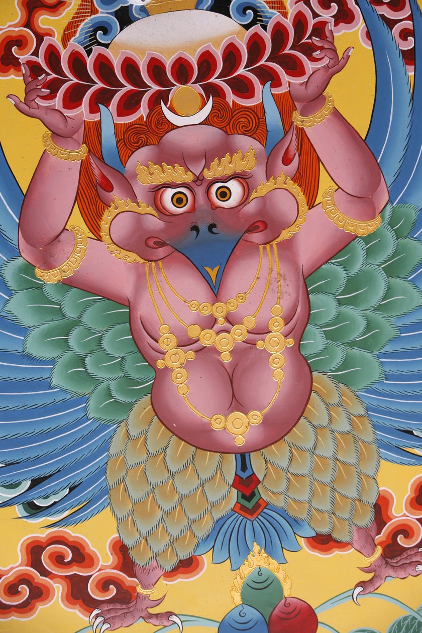 Garuda. Kopan kloster, Kathmandu, Nepal av Unbekannt