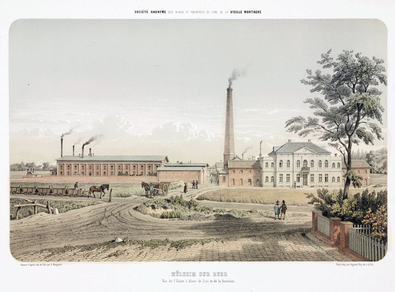 General Industrial Scenes Zinc jobber i Mulheim an der Ruhr, Tyskland av Unbekannt