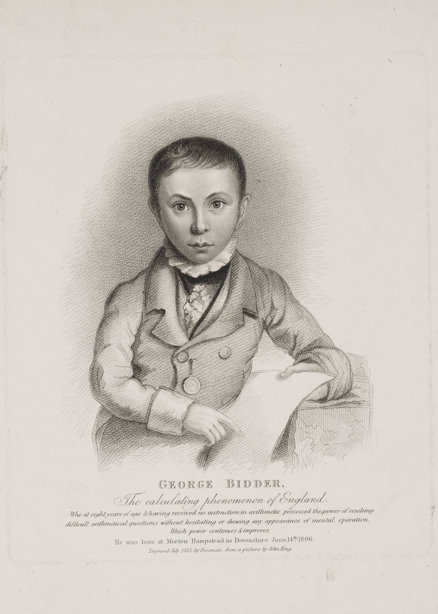 George Parker Bidder, matematiker, ingeniør og vidunderbarn av Unbekannt