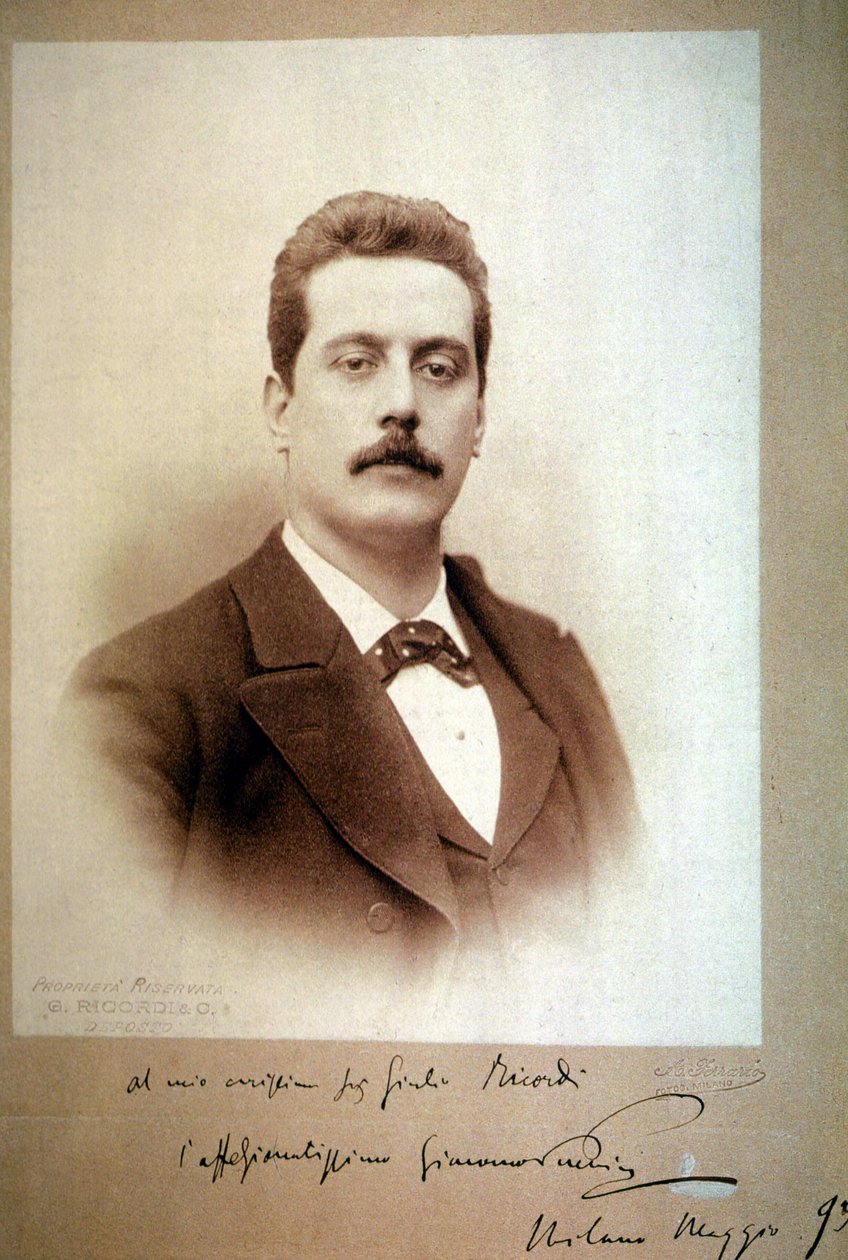 Giacomo Puccini (1858-1924) i 1893. av Unbekannt