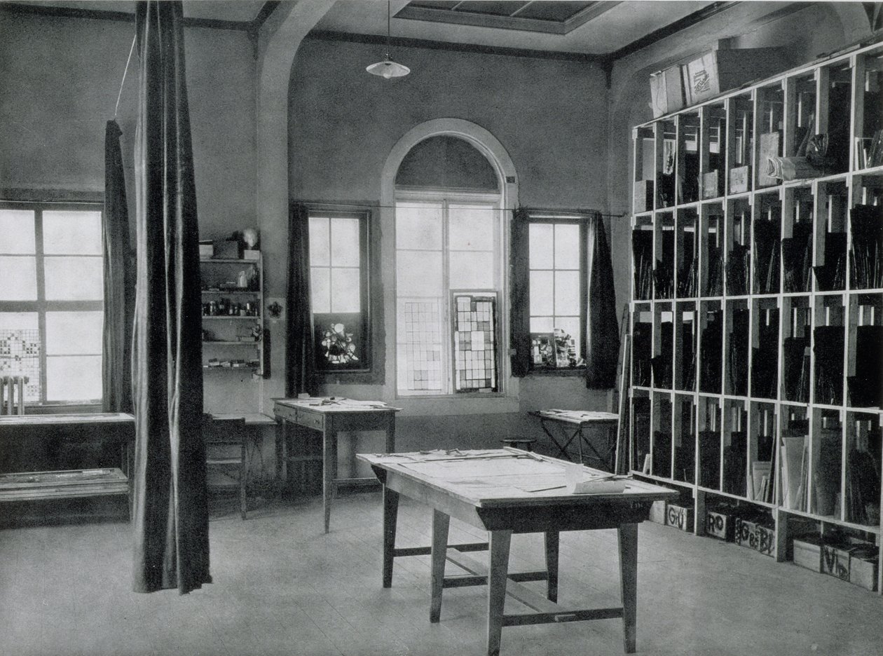 Glassmaleri, fra verkstedene til Bauhaus, Weimar av Unbekannt