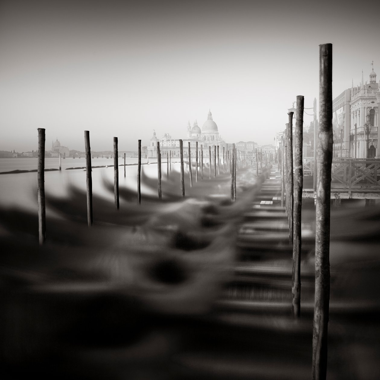 Gondol – Studie 8 Venezia, Italia, 2013 (s/hvitt-bilde) av Leopold Blonder