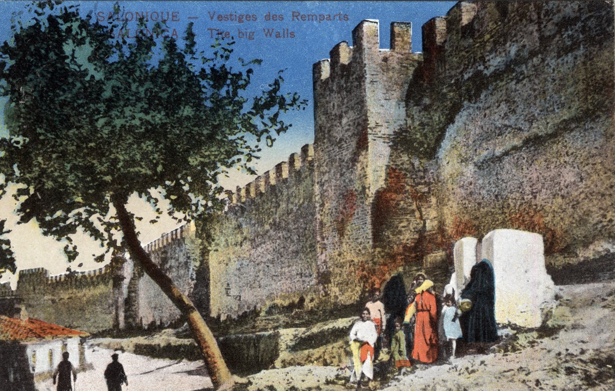 Hellas, Thessaloniki (eller Thessaloniki): Remains of the Walls - Postkort 1914-1918 av Unbekannt