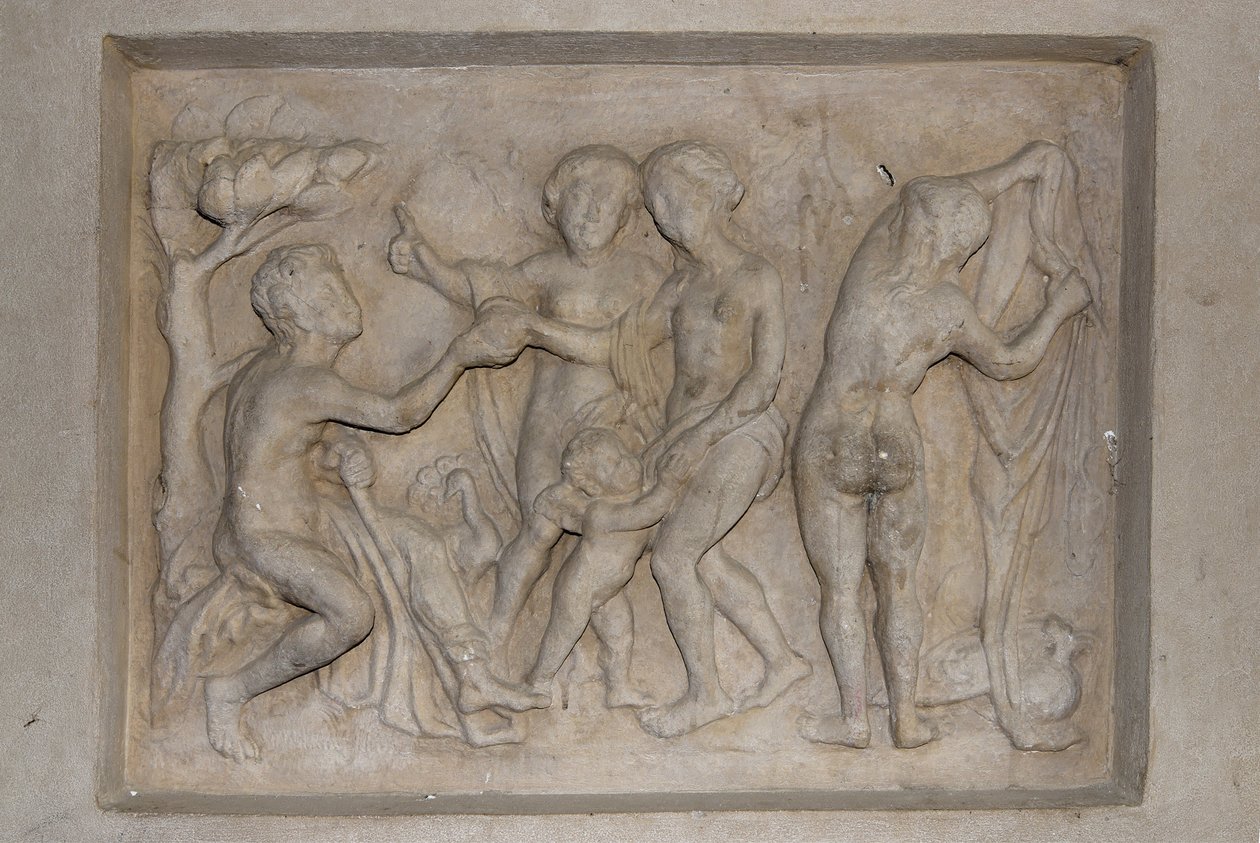 Gresk mytologi: dommen i Paris. Hyrden Paris må velge den vakreste av de tre gudinnene fra Afrodite (Venus), akkompagnert av Amor, Hera (Junon) og Athena (Minerva). Han velger Afrodite som han tilbyr et gulleple. Lettelse av Unbekannt