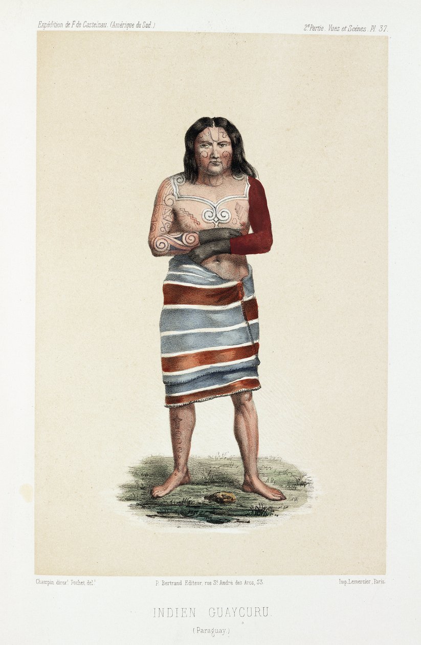 Indiske Guaycuru, ca 1843-1 av Unbekannt