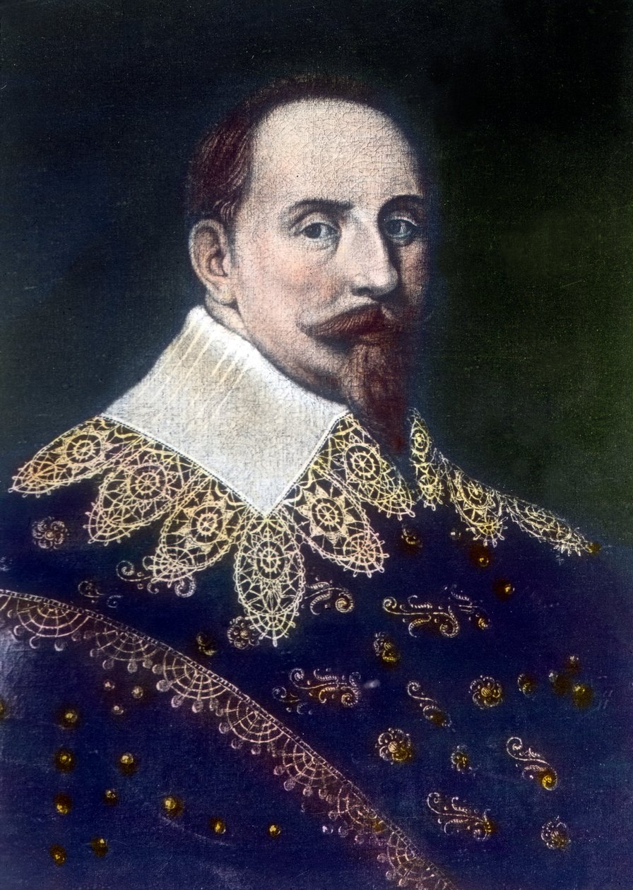 Gustav II Adolf, barnebarn av Gustav Wasa av Unbekannter Künstler