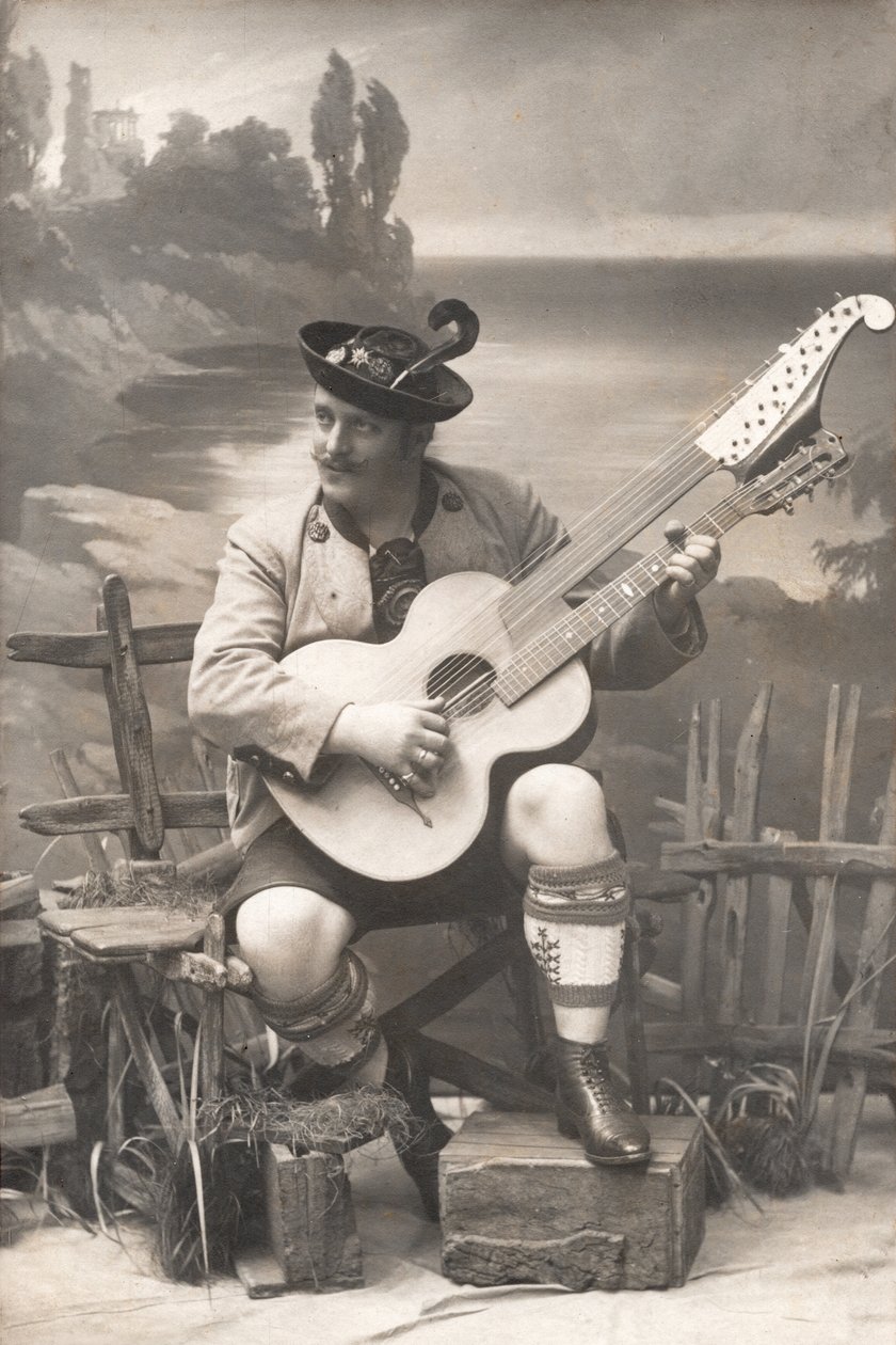 Gustav Rechl, Tyskland 1908 (s/hvitt-bilde) av Unbekannter Künstler