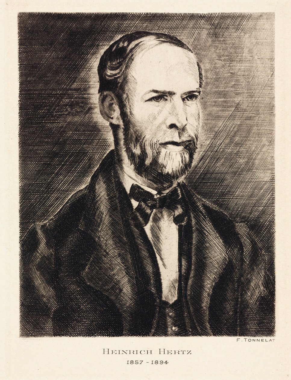 Heinrich Hertz , tysk fysiker, sent på 1800-tallet av Unbekannt