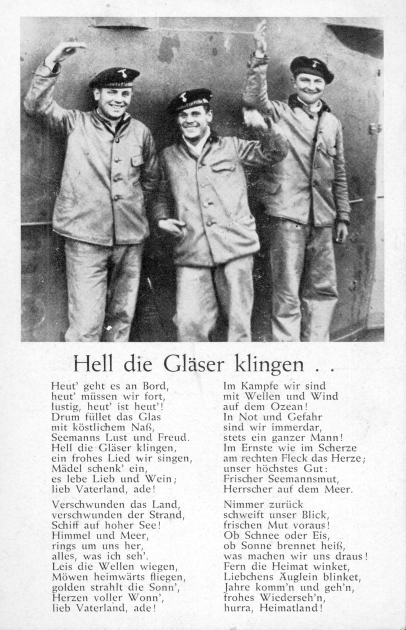 Hell die Glaeser klingen, postkort (litho) av Unbekannt