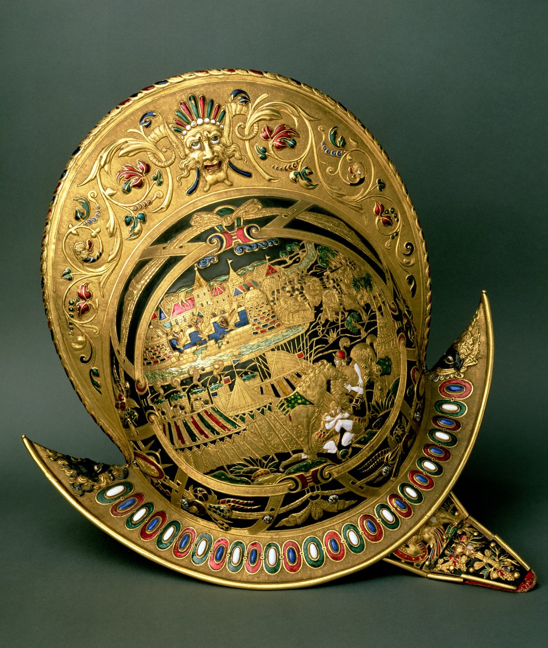Hjelm til Charles IX (1550-74) 1500-tallet (gull og emalje) av Unbekannt
