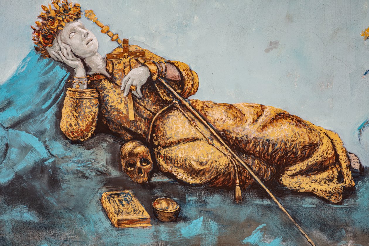 Holy Rosalia av Igor Scalisi Palminteri. Ballaro. palermo av Benjamin Baud