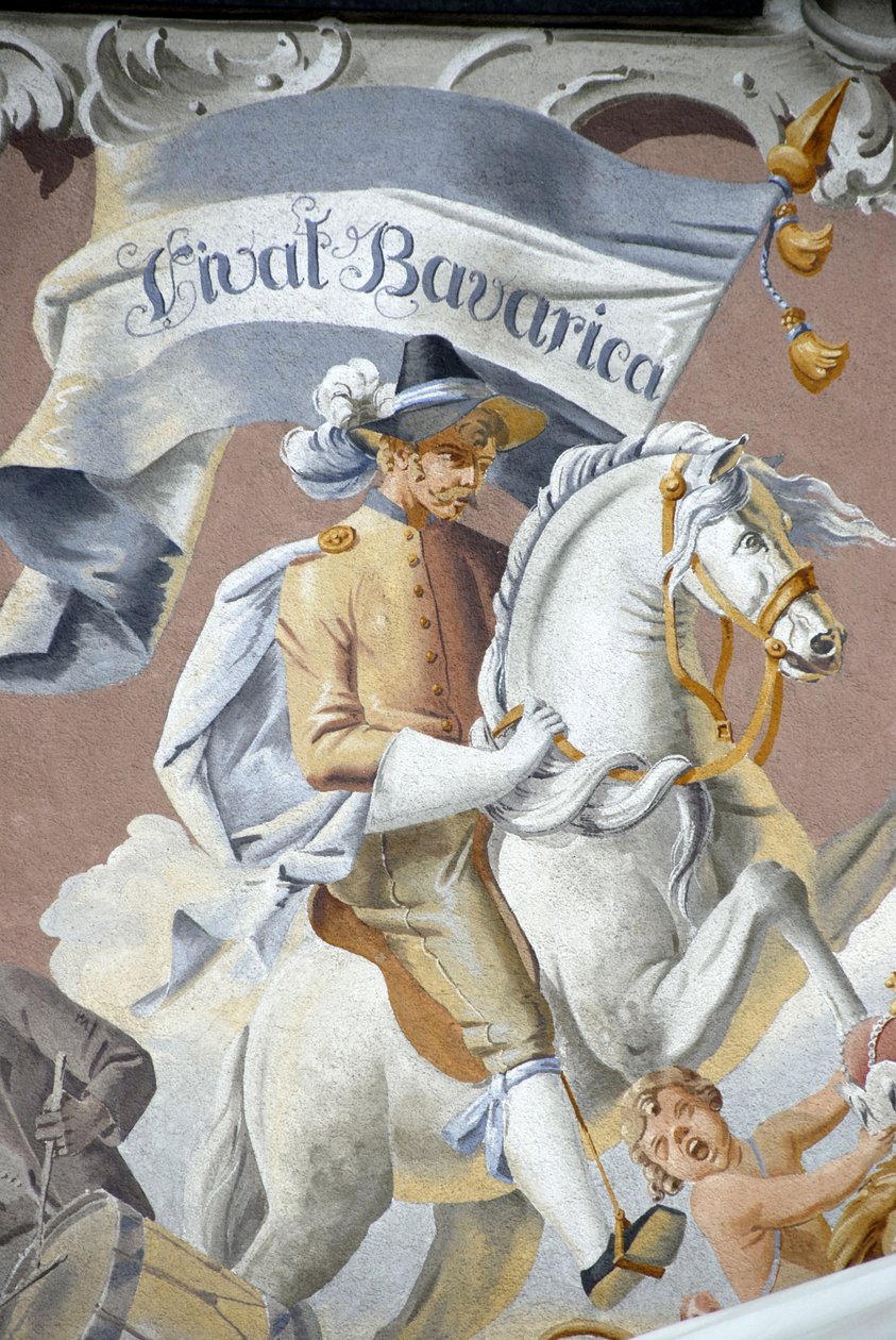 Rytter, Fresco, Baviere, Tyskland. av Unbekannter Künstler