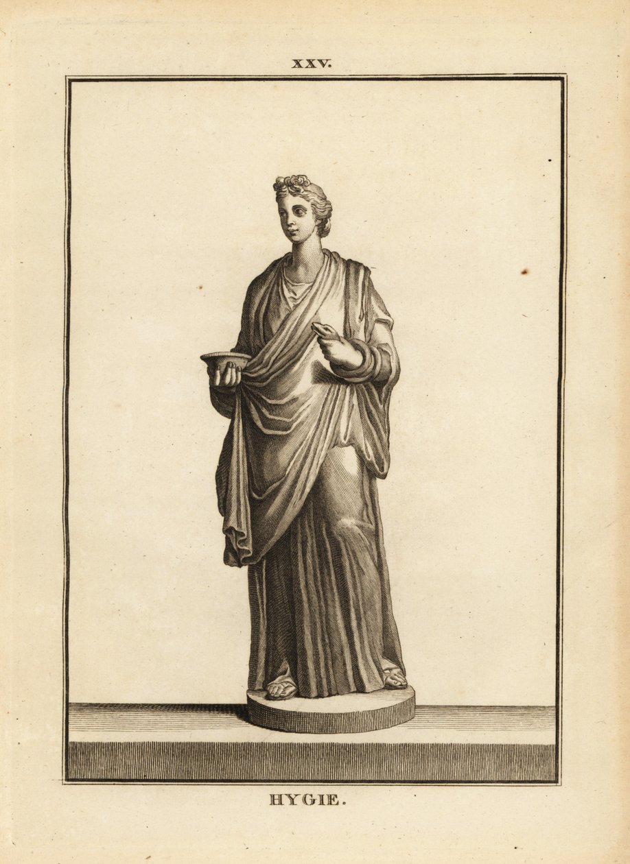 Hygieia, gresk og romersk gudinne for helse og renslighet, datter av medisinguden Asclepius av Unbekannt