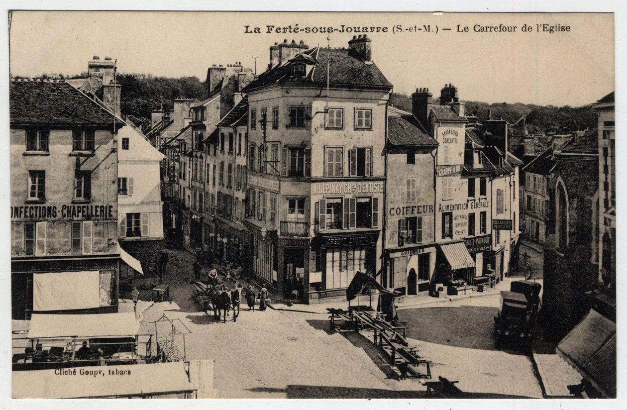Ile de France, Seine et Marne (77), Ferte-sous-Jouarre (Ferte-sous-Jouarre): Kirkens veiskille - Postkort sent på 1800-tallet - begynnelsen av det 20. århundre av Unknown