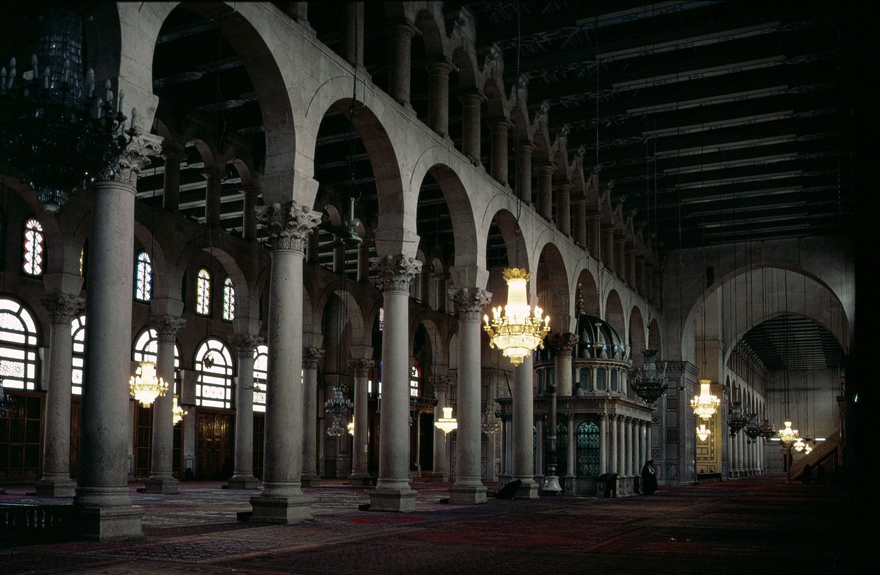 Interiør i bønnehallen, ca. 705-715 e.Kr. (bilde) av Unbekannt