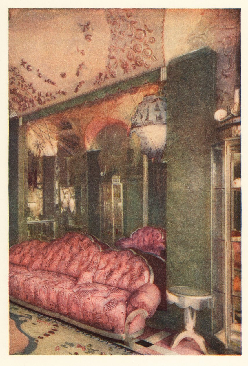 Interiør i Richard Hudnut-butikken, rue de la Paix, Paris 1928 (trykk) av Unbekannter Künstler