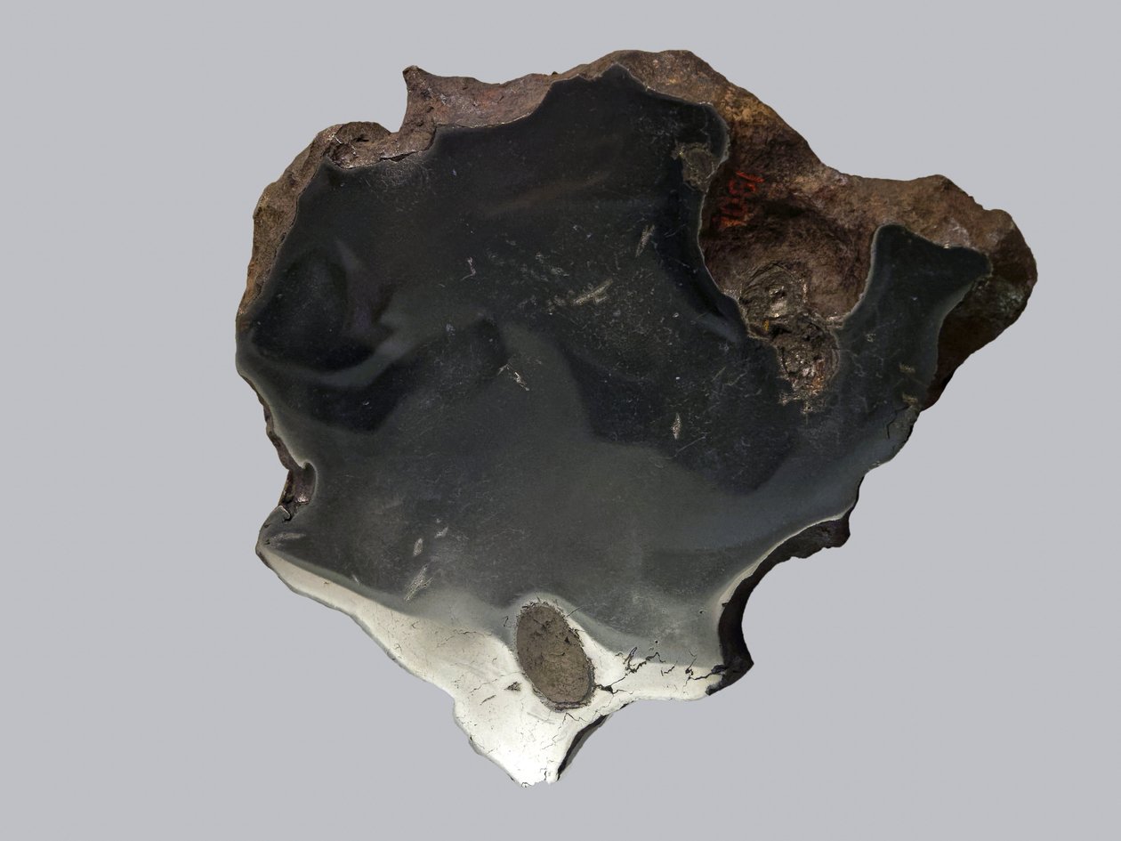 Jernmeteoritt (IAB). Finn en Canyon Diablo (USA) i 1891. National Museum of Natural History, Paris. av Unbekannt